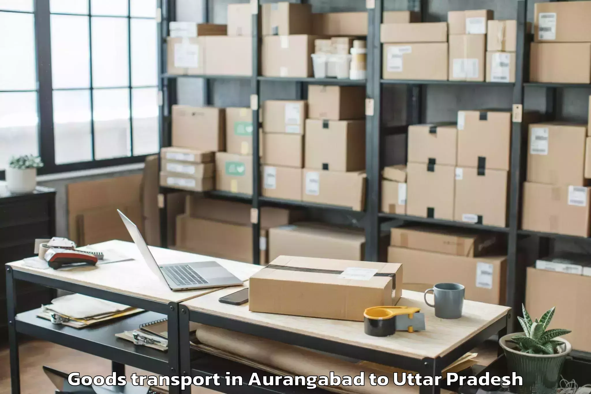 Top Aurangabad to Konch Goods Transport Available